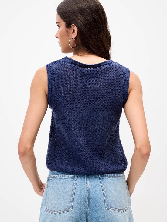 Reitmans Tops - Reitmans Knit Sleeveless Navy Sweater